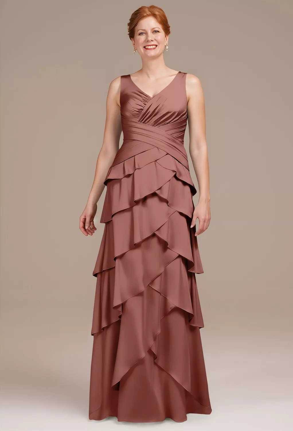 AW Addie Desert Rose  Mother of the Bride Dresses